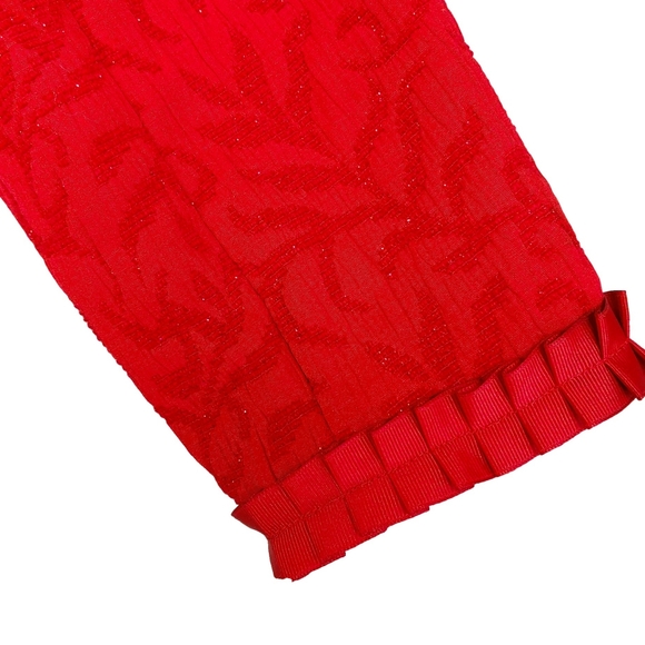 Coldwater Creek Red Decorative Ruffle Accent Jackt - Picture 5 of 11